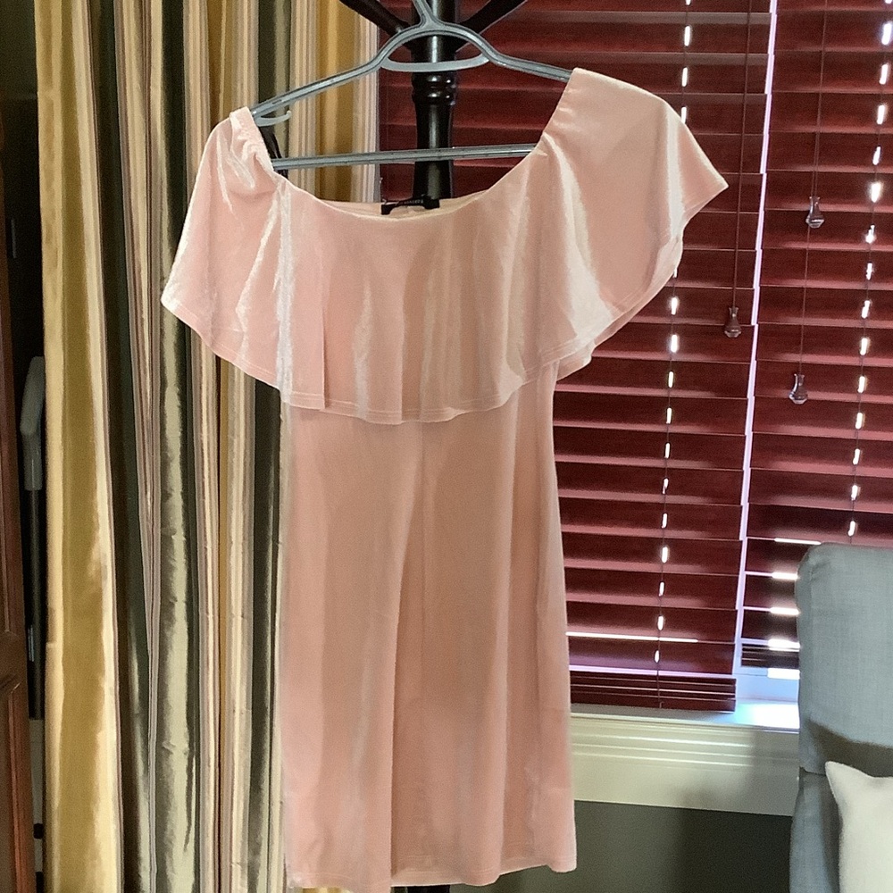 New Forever 21 Blush Pink Ruffle Dress - Picture 4 of 4